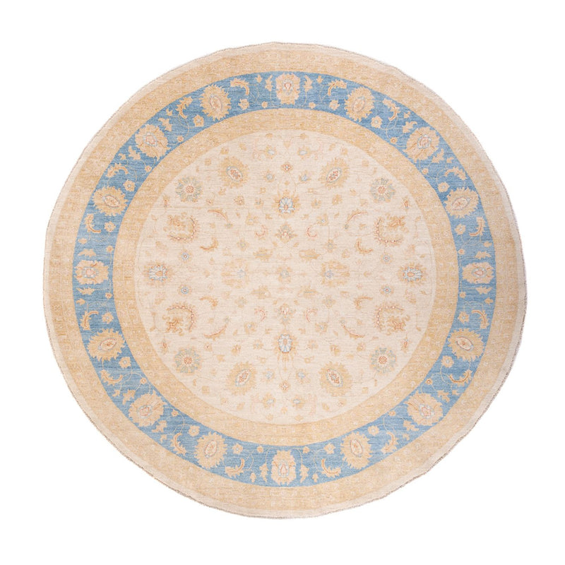 Ziegler Teppich rund  - 246 x 245 cm - beige