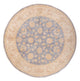 Ziegler Teppich rund  - 146 x 146 cm - seeblau