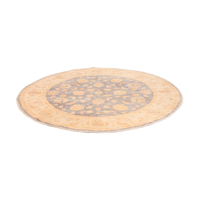 Ziegler Teppich rund  - 146 x 146 cm - seeblau