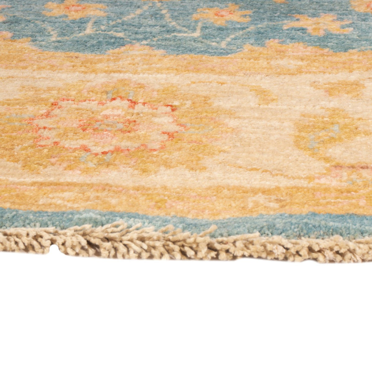 Ziegler Teppich rund  - 150 x 150 cm - blau