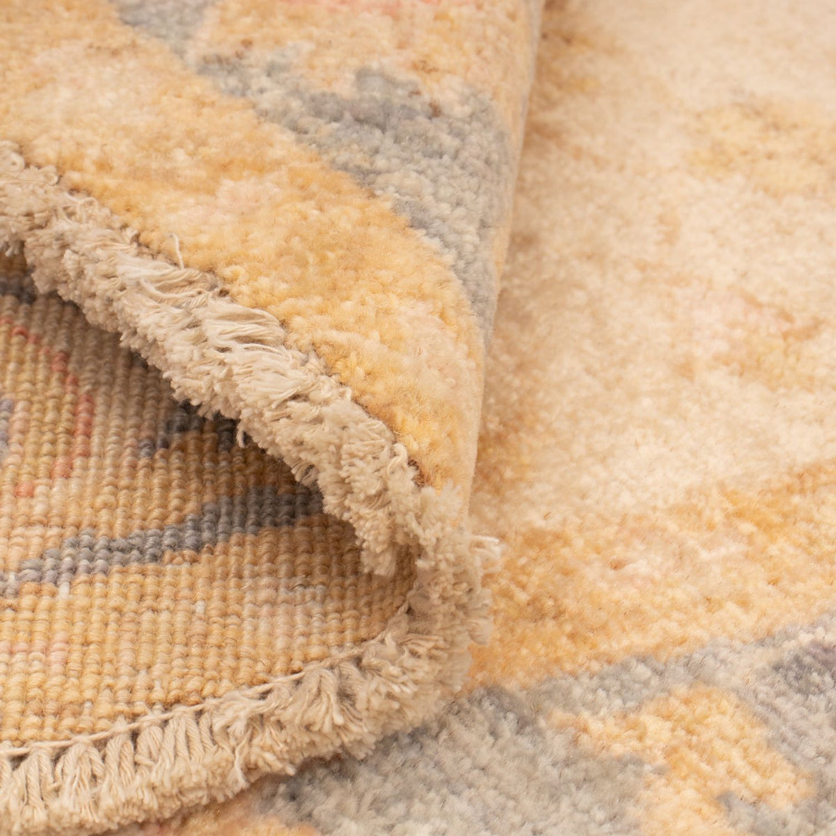 Ziegler Teppich rund  - 94 x 97 cm - beige