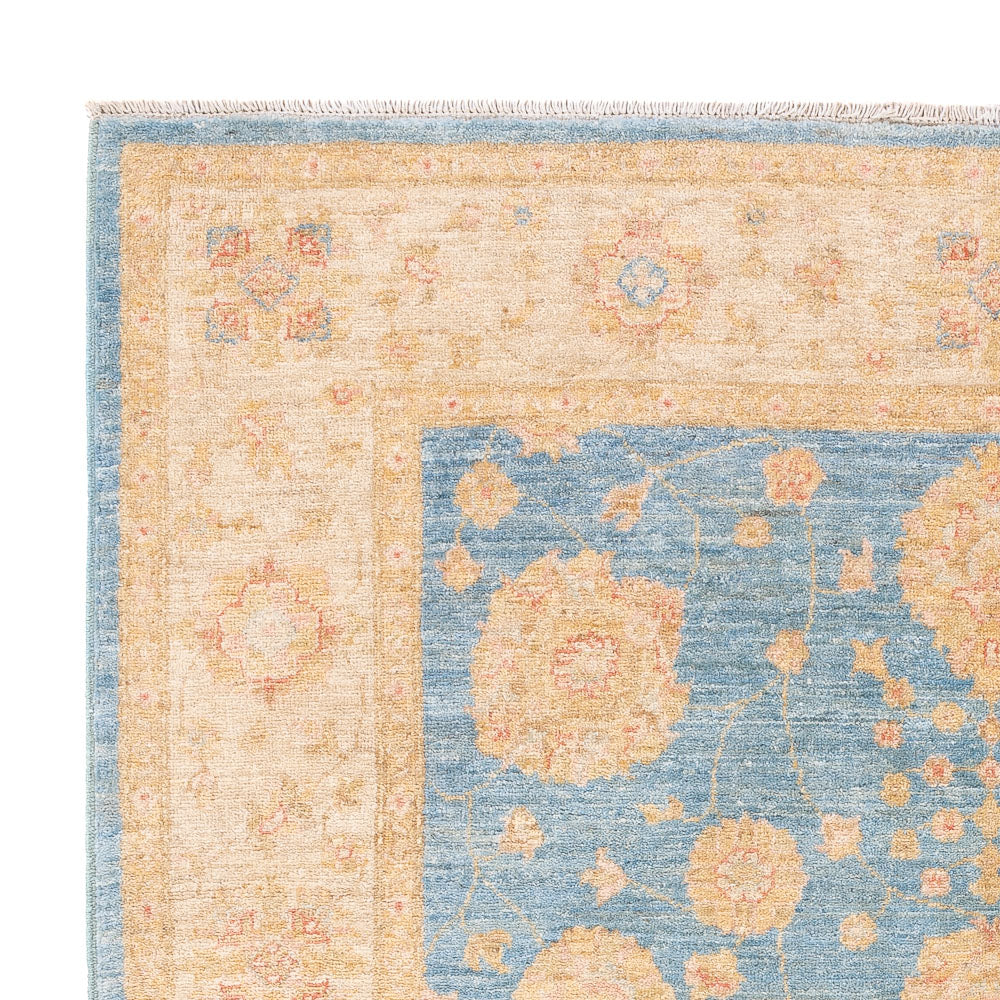 Ziegler Teppich - 202 x 148 cm - blau