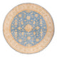 Ziegler Teppich rund  - 200 x 200 cm - blau