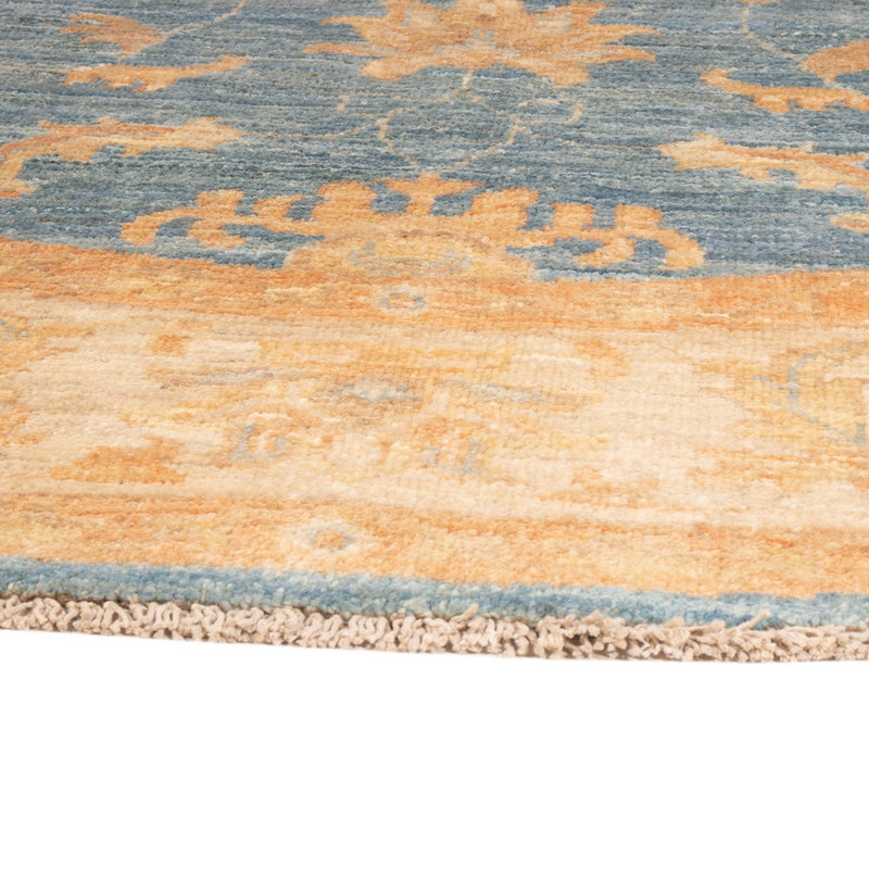 Ziegler Teppich rund  - 200 x 200 cm - blau