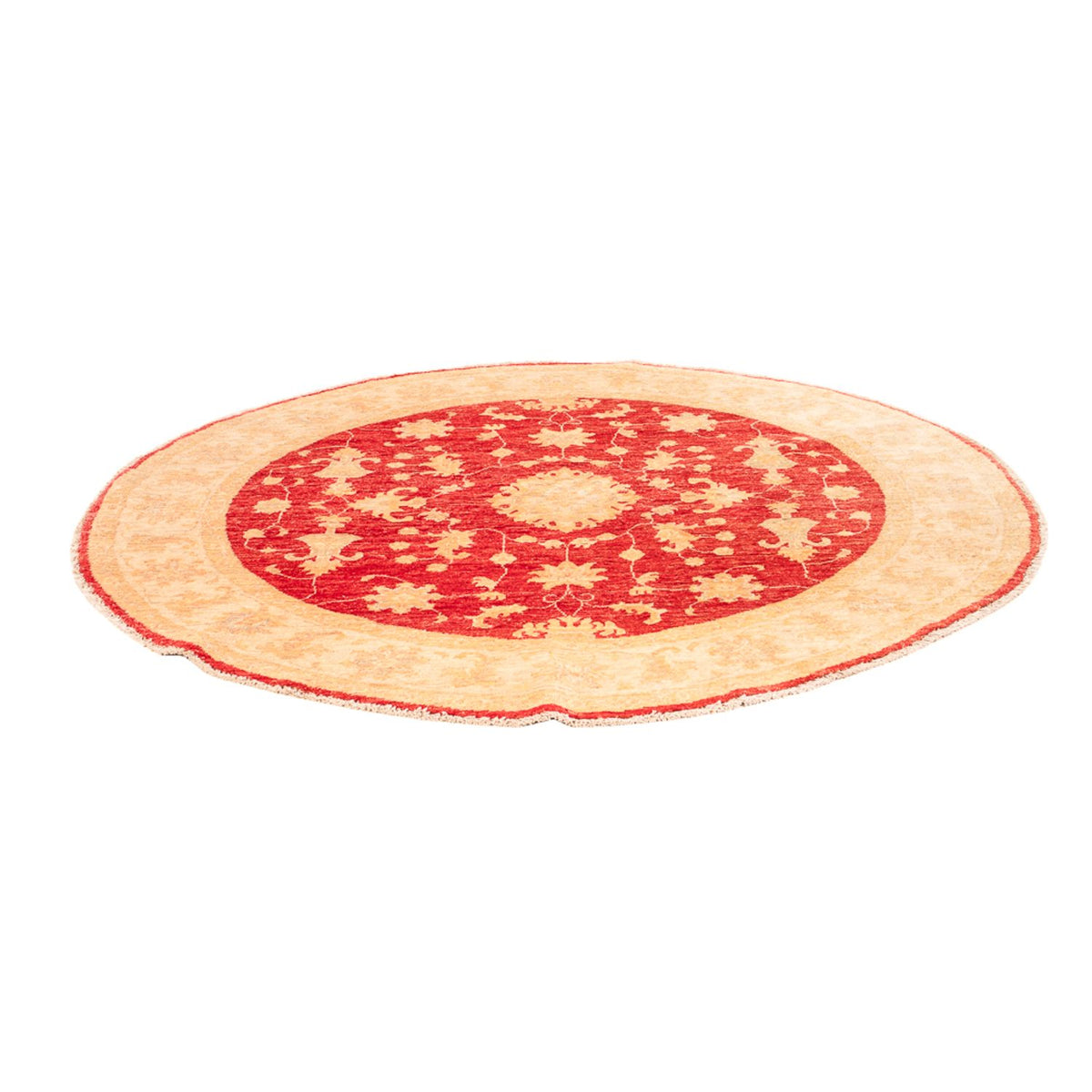 Ziegler Teppich rund  - 149 x 149 cm - rot