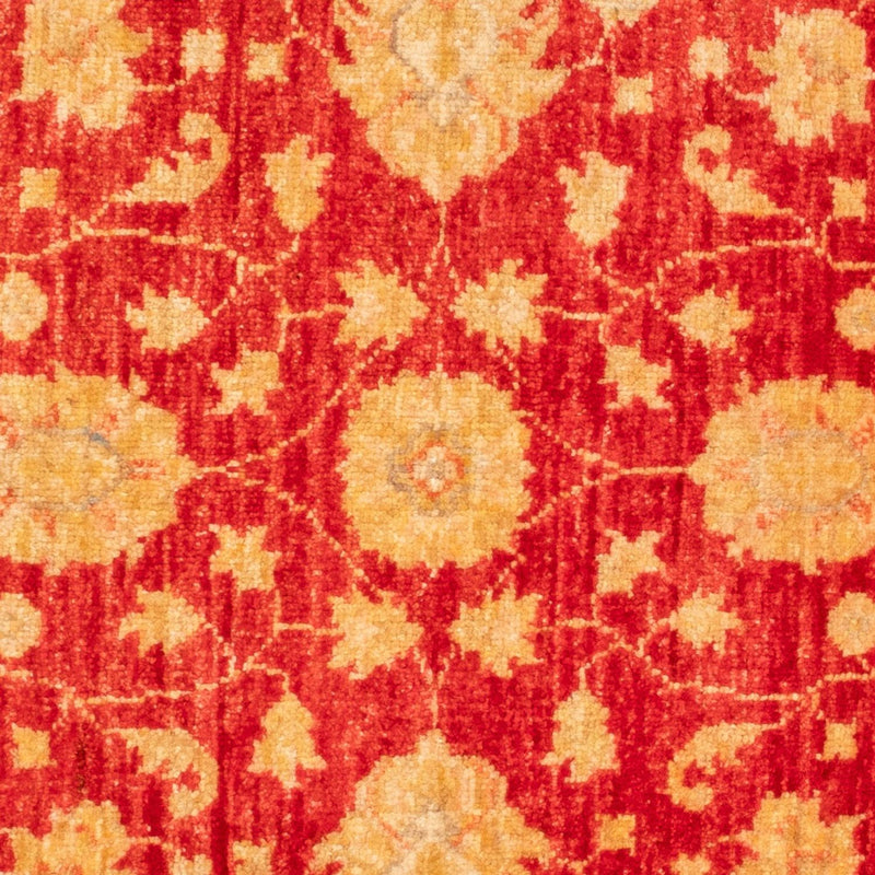 Ziegler Teppich rund  - 96 x 99 cm - rot