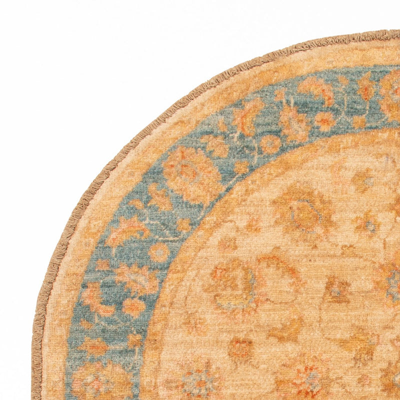 Ziegler Teppich rund  - 95 x 99 cm - beige