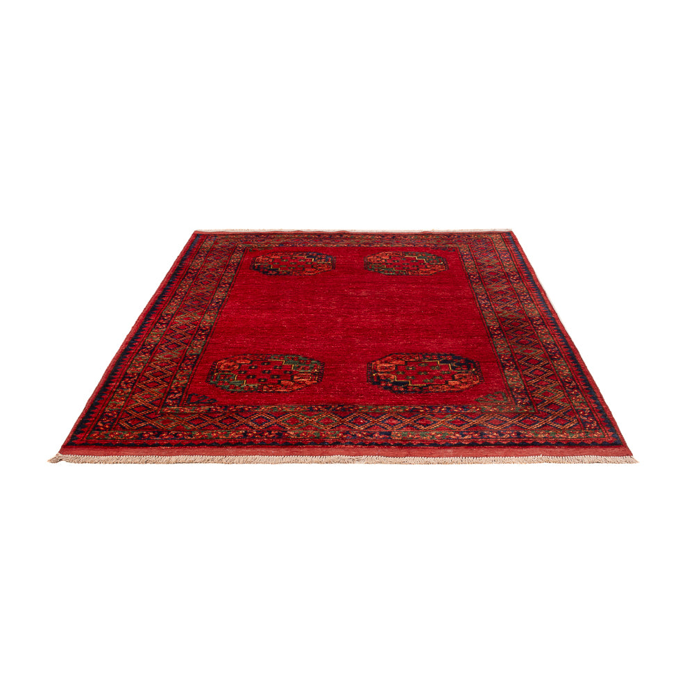 Afghan Teppich - Kunduz - 205 x 158 cm - rot