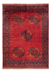 Tapis afghan - Kunduz - 215 x 156 cm - rouge