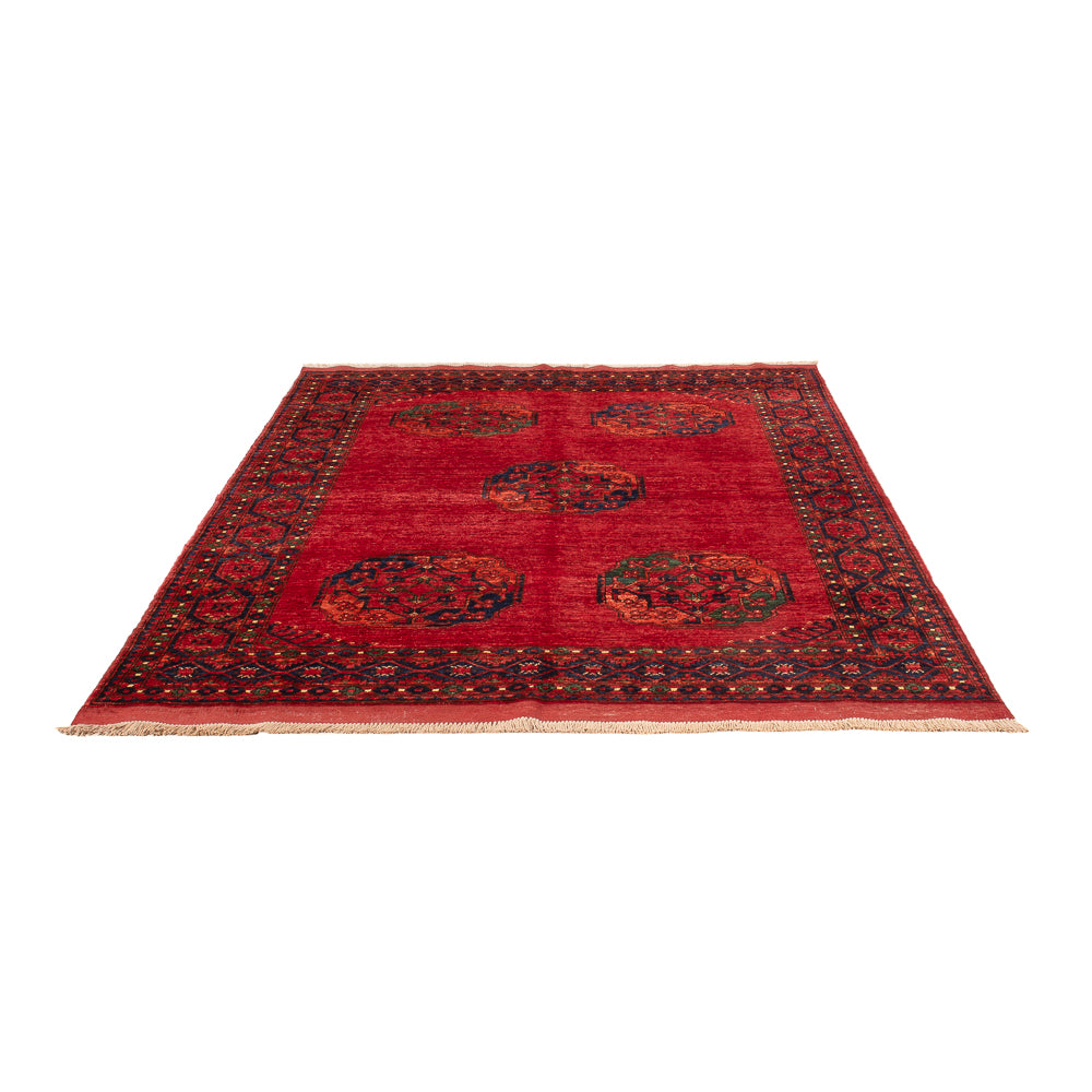 Afghan Teppich - Kunduz - 215 x 156 cm - rot