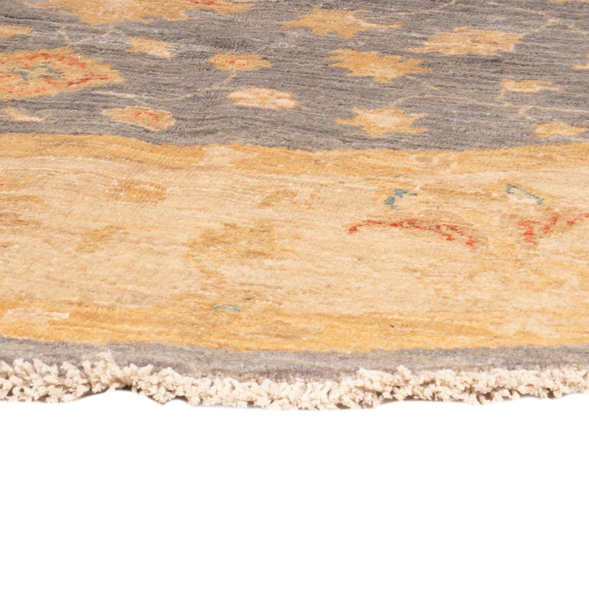 Ziegler Teppich rund  - 200 x 197 cm - seeblau