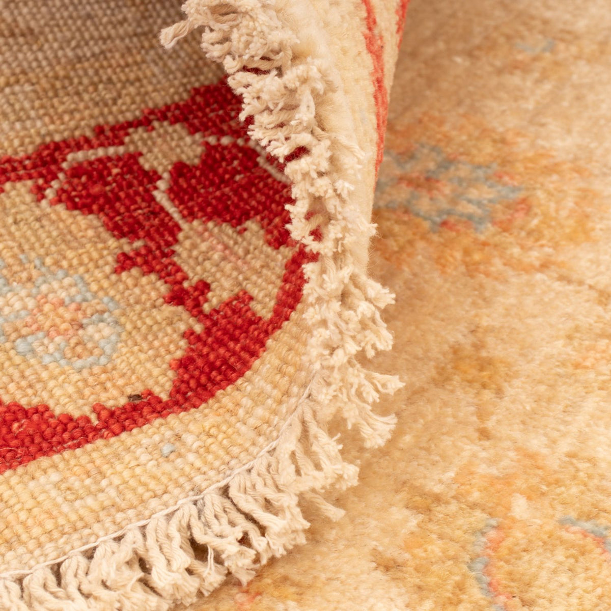 Ziegler Teppich rund  - 97 x 100 cm - beige