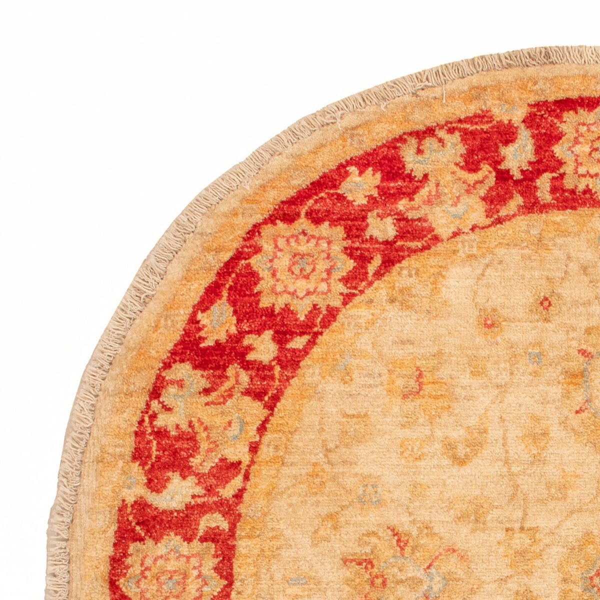 Ziegler Teppich rund  - 100 x 99 cm - beige