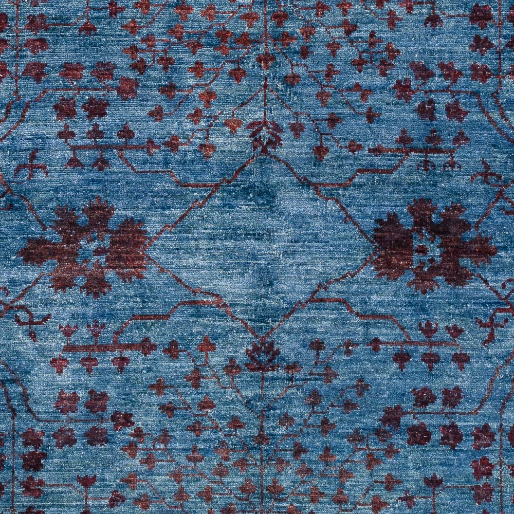 Tapis Ziegler - Moderne - Vintage/Overdyed - 199 x 141 cm - bleu