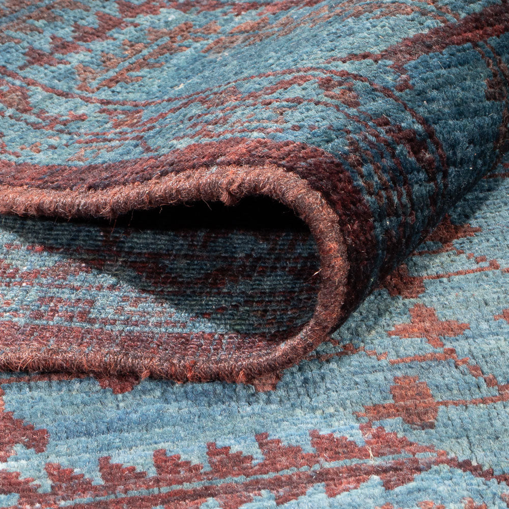 Tapis Ziegler - Moderne - Vintage/Overdyed - 199 x 141 cm - bleu