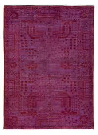 Tappeto Ziegler - Moderno - Vintage/Tinto di moda - 190 x 131 cm - viola