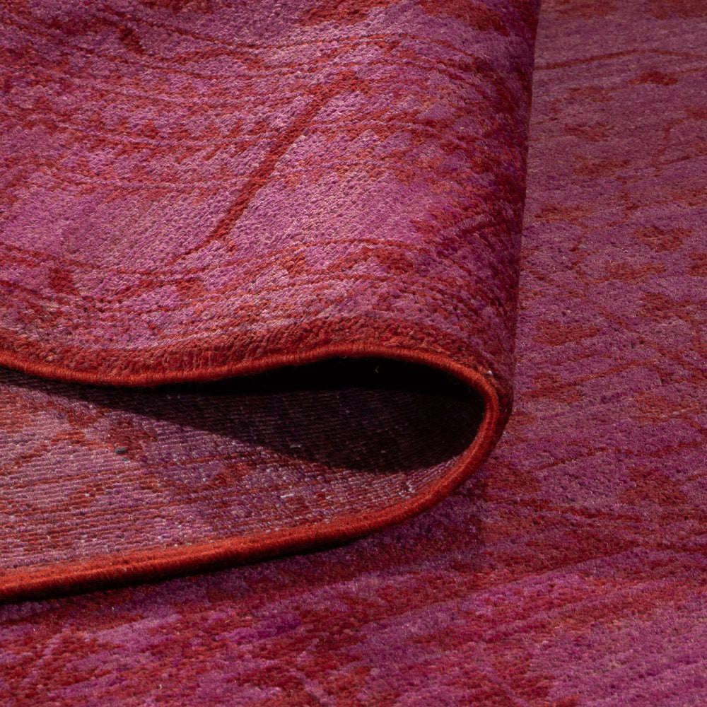 Tappeto Ziegler - Moderno - Vintage/Tinto di moda - 190 x 131 cm - viola