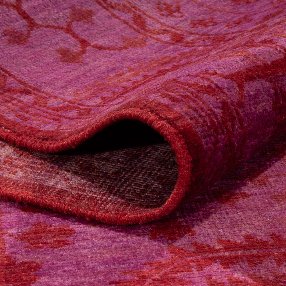 Tapis Ziegler - Moderne - Vintage/Overdyed - 197 x 139 cm - violet