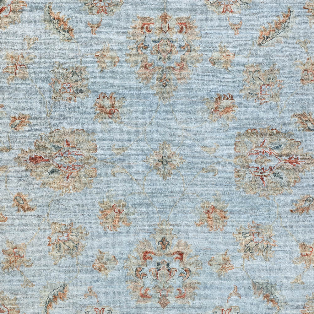 Tapis Ziegler - Moderne - Vintage/Overdyed - 197 x 148 cm - bleu clair