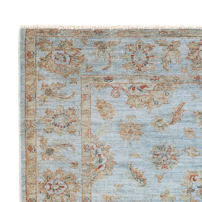 Tapis Ziegler - Moderne - Vintage/Overdyed - 197 x 148 cm - bleu clair