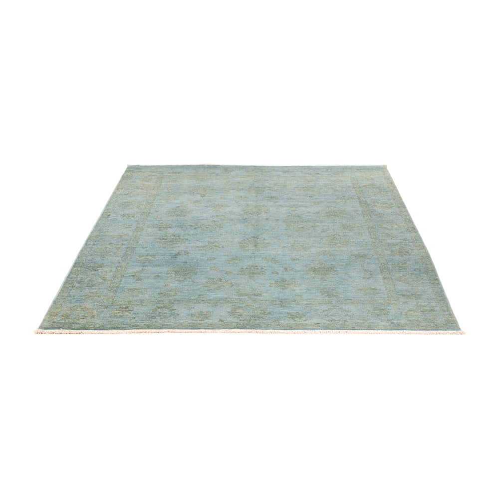 Tapis Ziegler - Moderne - Vintage/Overdyed - 194 x 149 cm - bleu clair
