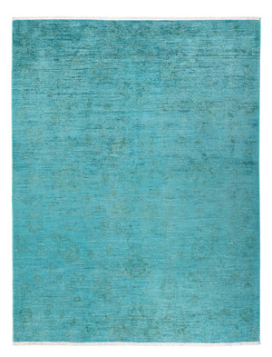 Ziegler Teppich - Modern - Vintage / Colored - 193 x 148 cm - türkis