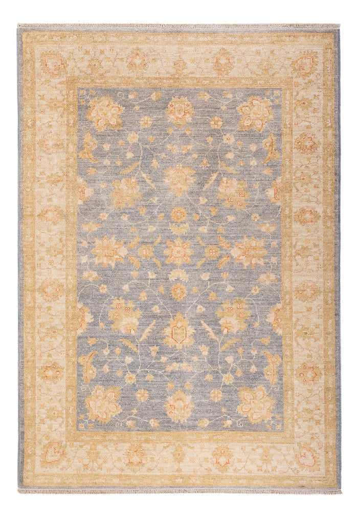 Ziegler Teppich - 178 x 123 cm - seeblau