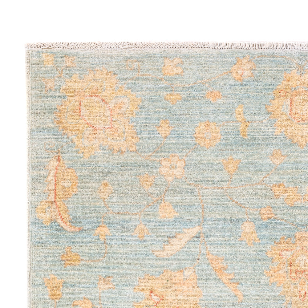 Ziegler Teppich 121x185cm - Orientteppich - seeblau