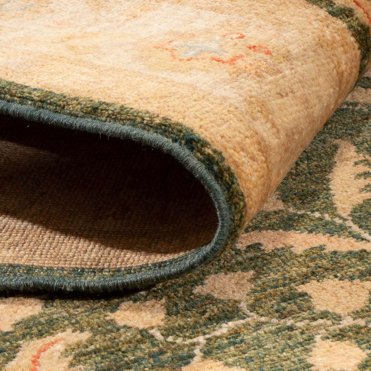 Ziegler Teppich - 175 x 125 cm - olivgrün