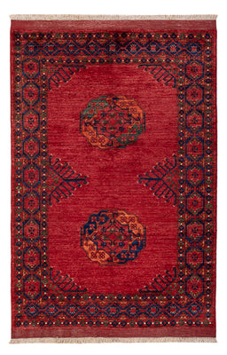 Afghan Teppich - 183 x 125 cm - rot