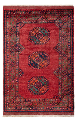 Afghan Teppich - 186 x 123 cm - rot
