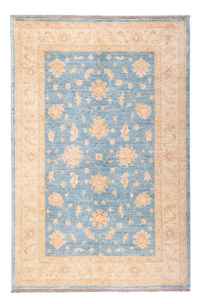 Ziegler Teppich - 177 x 118 cm - blau