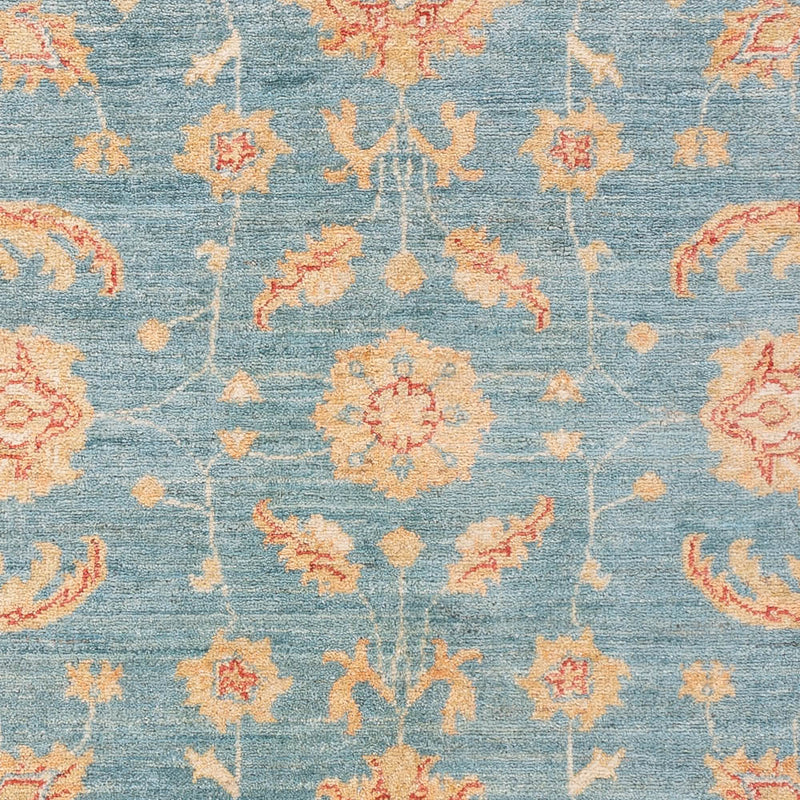 Ziegler Teppich - 179 x 125 cm - seeblau