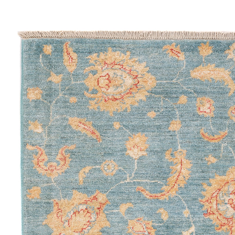 Ziegler Teppich - 179 x 125 cm - seeblau
