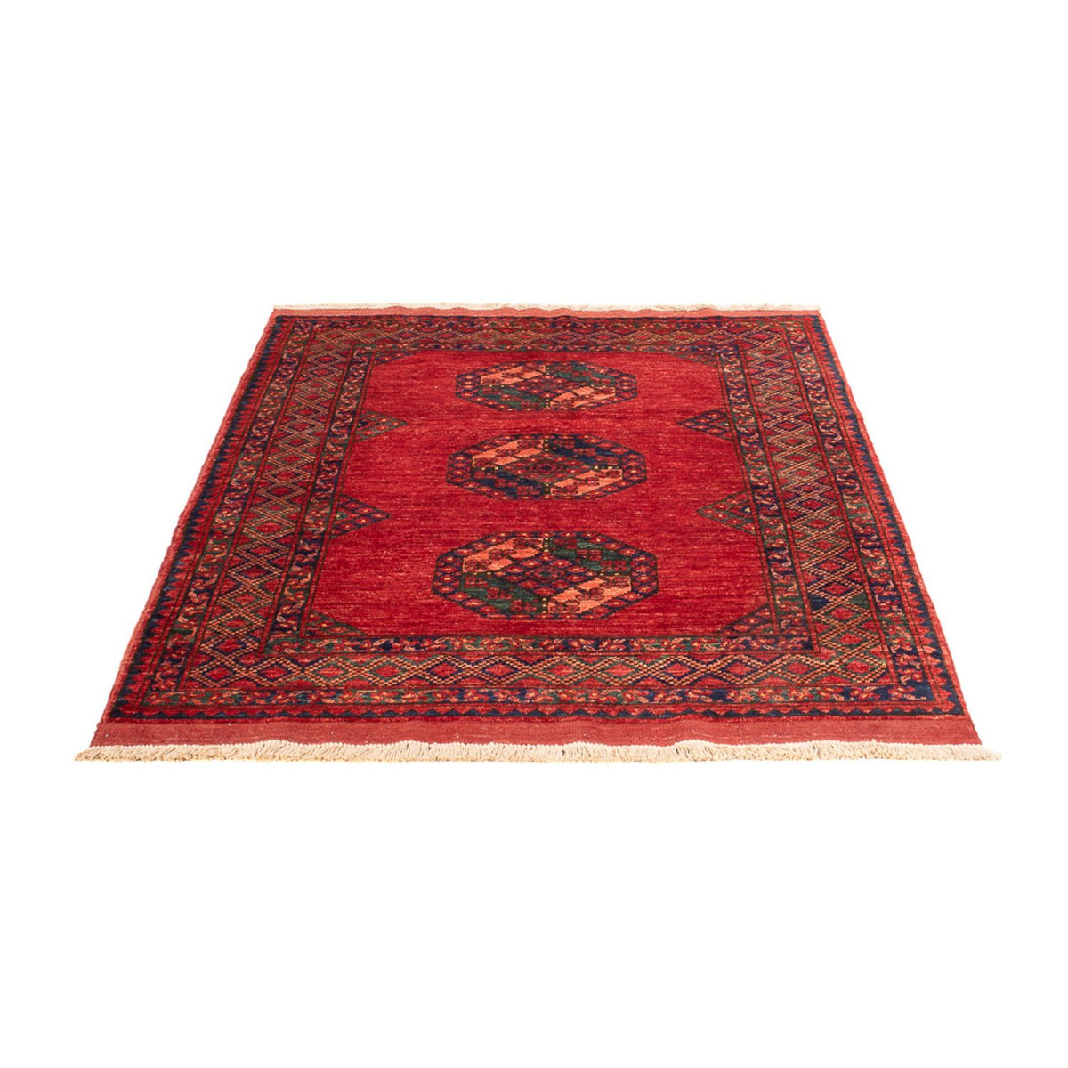 Afghan Teppich - 179 x 124 cm - rot