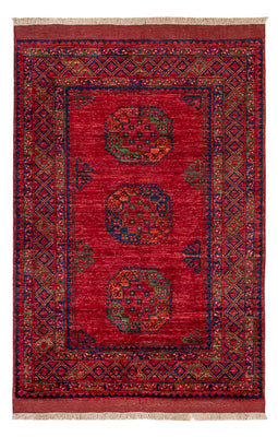 Afghan Teppich - 182 x 122 cm - rot
