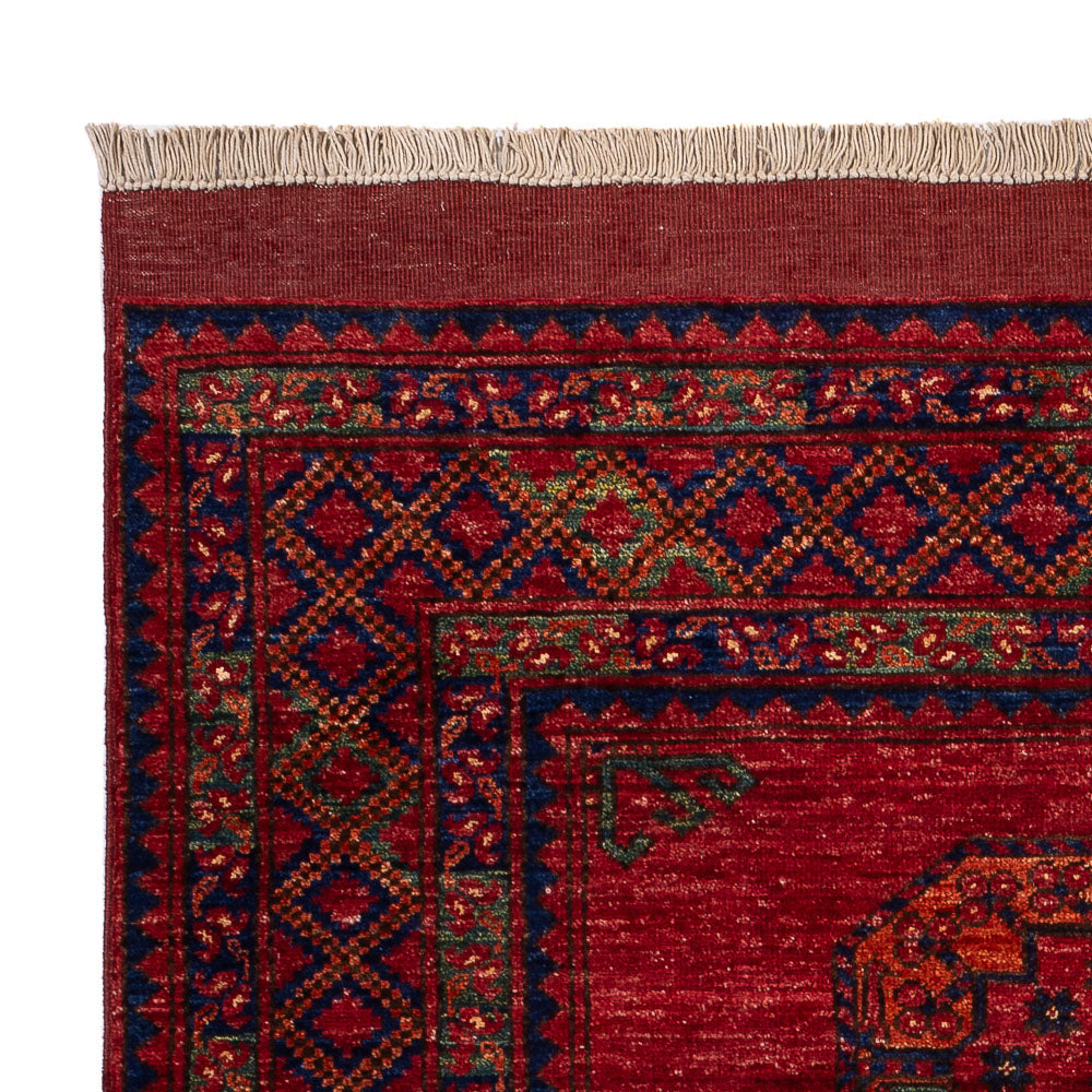 Afghan Teppich - 182 x 122 cm - rot