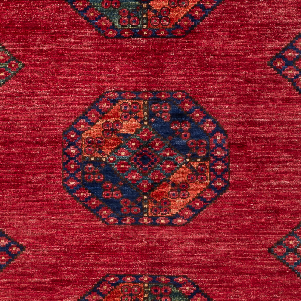 Afghan Teppich - 180 x 124 cm - rot