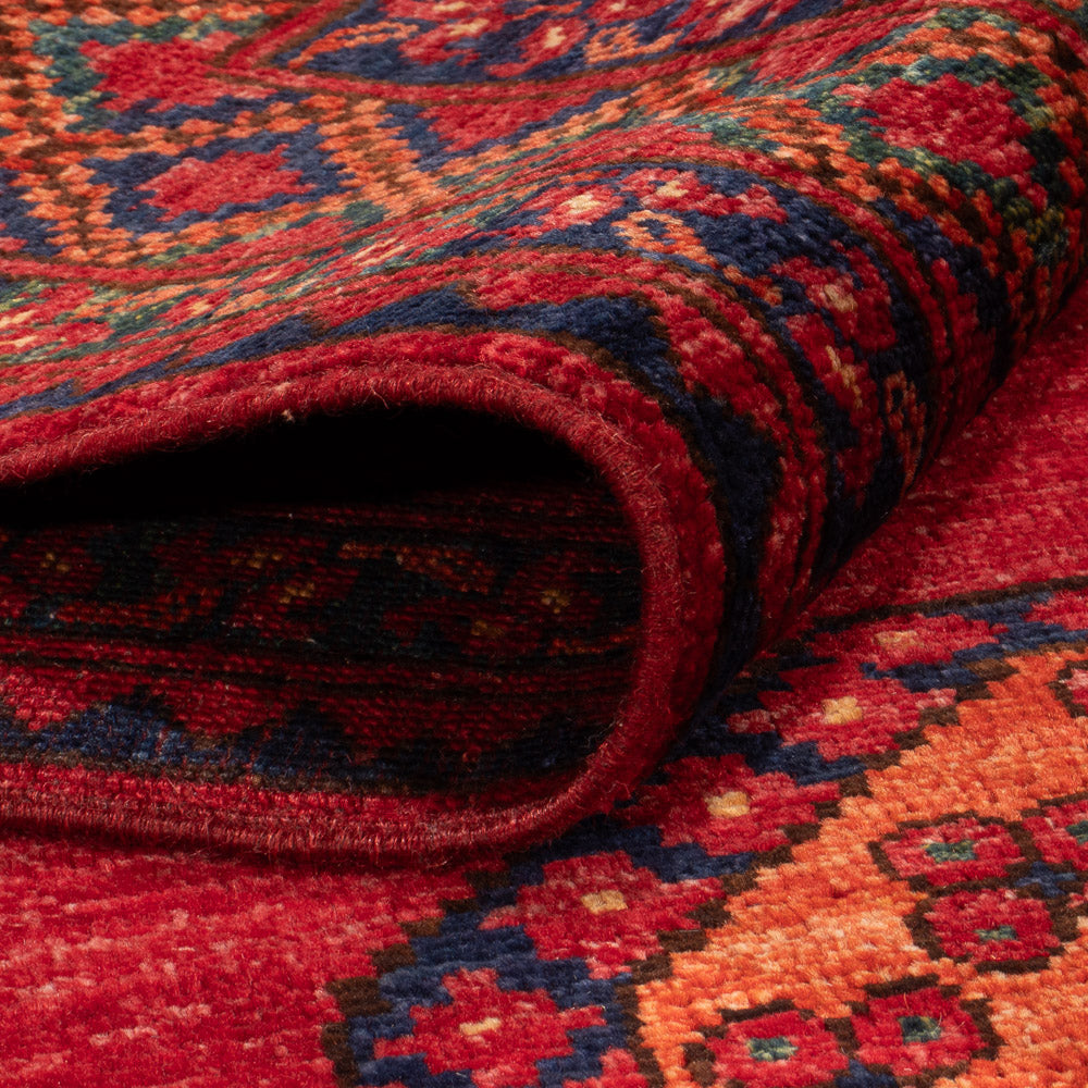 Afghan Teppich - 180 x 124 cm - rot