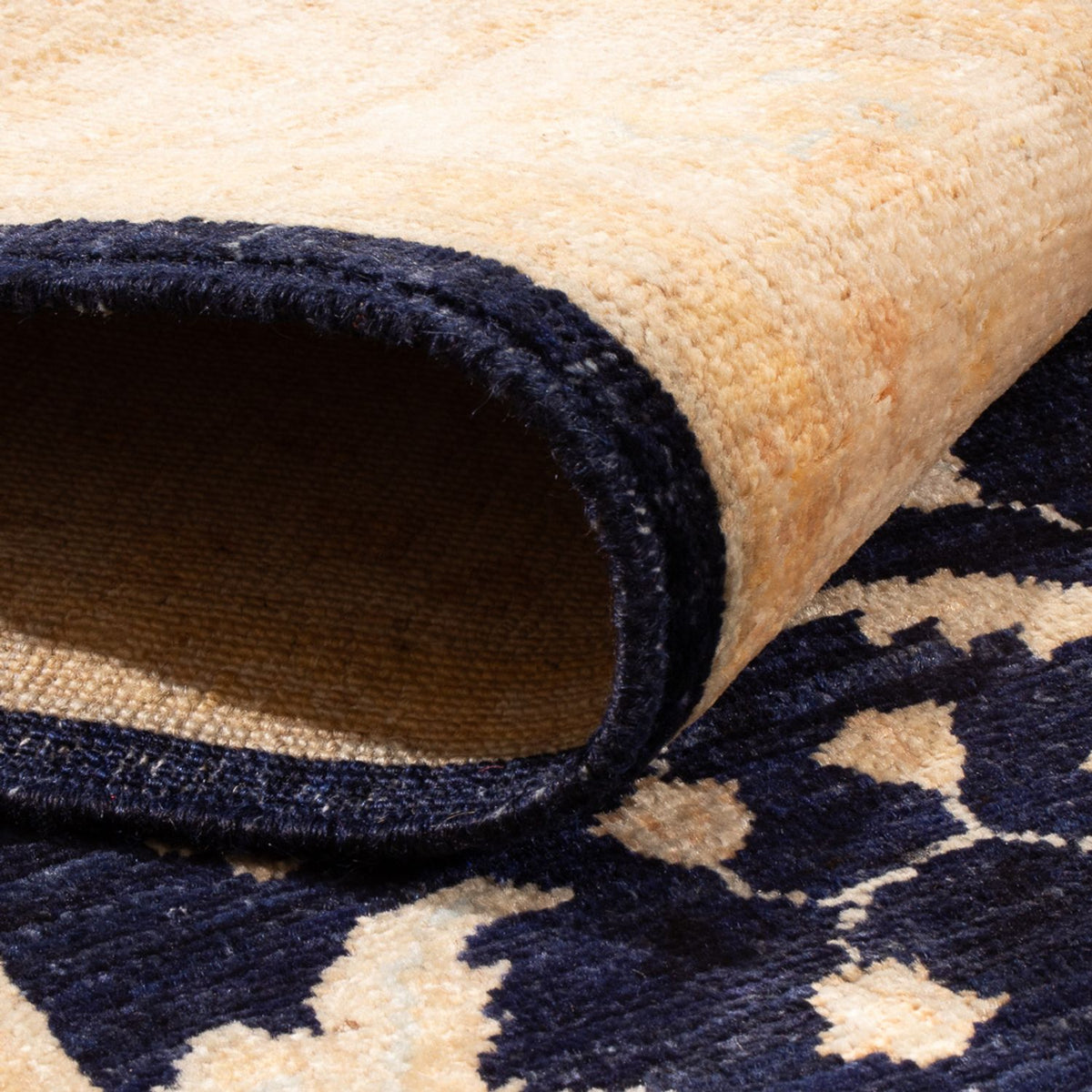 Ziegler Teppich - 185 x 118 cm - schwarz