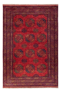Tapis afghan - Kunduz - 307 x 207 cm - rouge