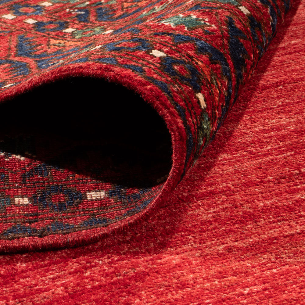 Afghan Teppich - Kunduz - 294 x 203 cm - rot