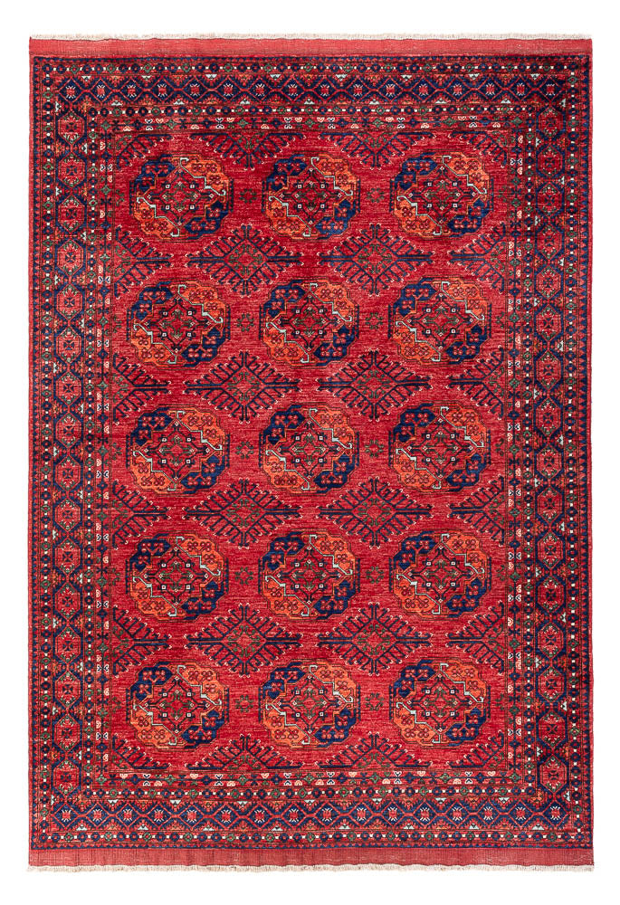 Afghan Teppich - Kunduz - 296 x 207 cm - hellrot