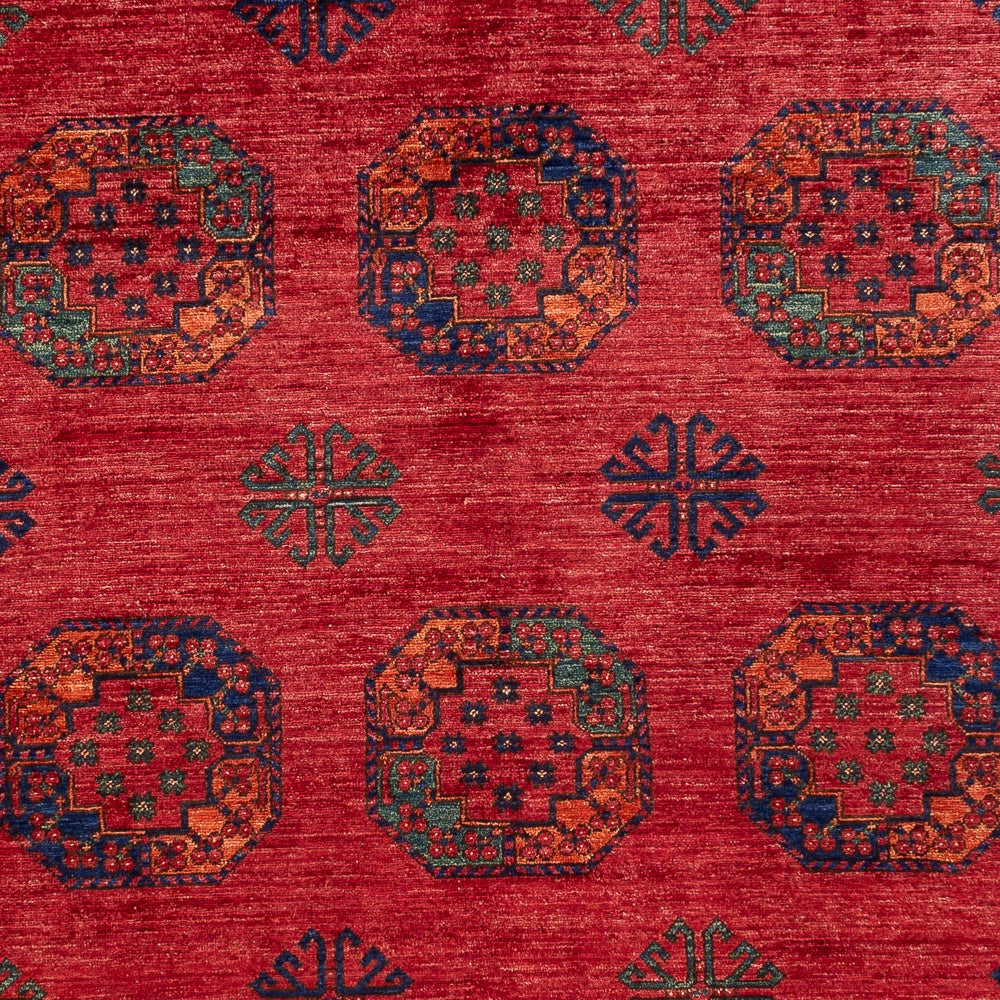 Afghan Teppich - Kunduz - 305 x 203 cm - rot