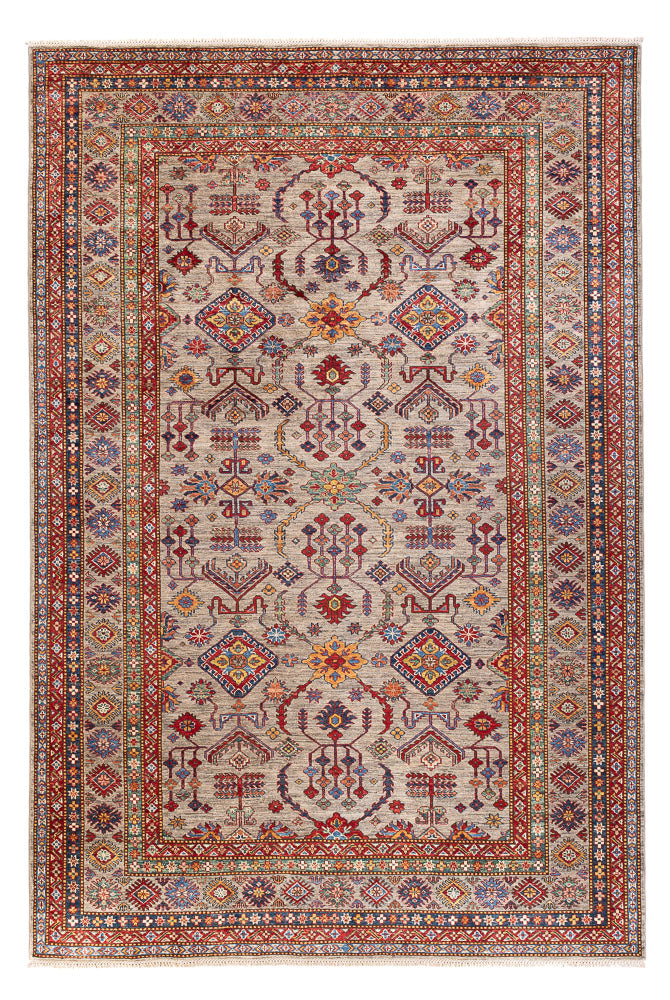 Ziegler Teppich - Kazak - 301 x 203 cm - dunkelbeige