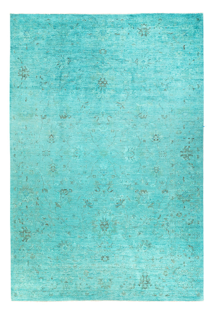 Tapis Ziegler - Moderne - Vintage/Overdyed - 293 x 201 cm - turquoise