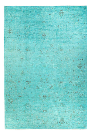 Ziegler Teppich - Modern - Vintage / Colored - 293 x 201 cm - türkis