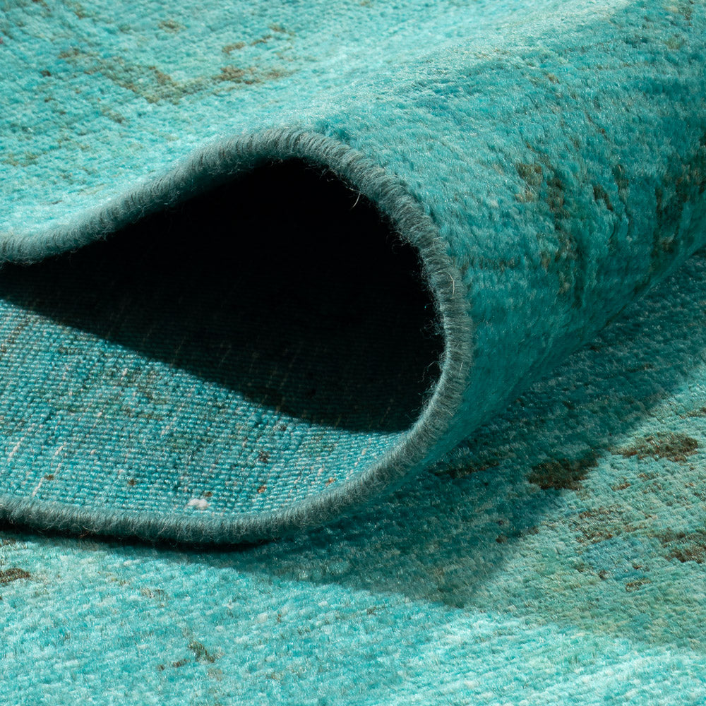 Tapis Ziegler - Moderne - Vintage/Overdyed - 293 x 201 cm - turquoise