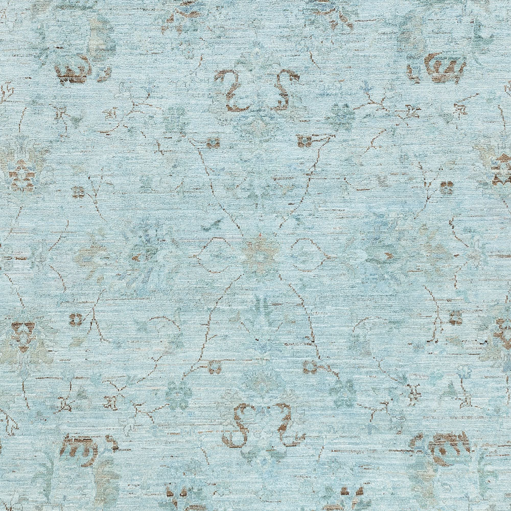 Tapis Ziegler - Moderne - Vintage/Overdyed - 300 x 202 cm - bleu clair