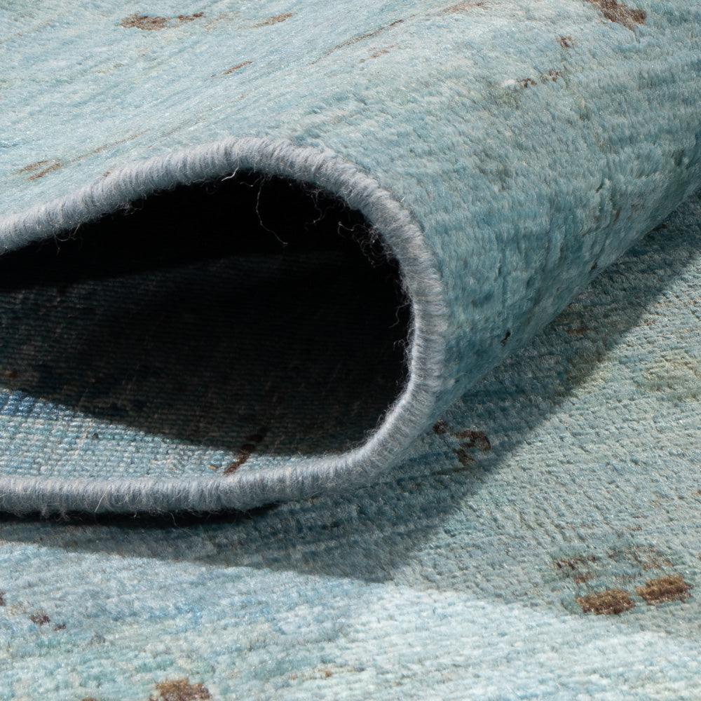 Tapis Ziegler - Moderne - Vintage/Overdyed - 300 x 202 cm - bleu clair